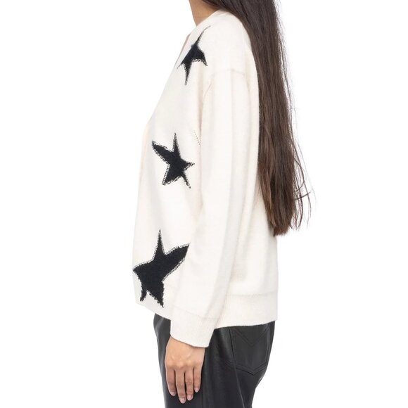 Zadig & Voltaire Mirkaz Cashmere V Neck Cardigan Sweater - Picture 2 of 7